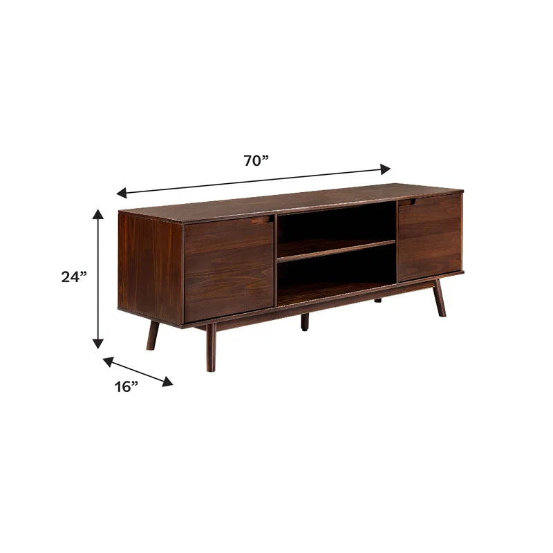 Griffin 70" Solid Wood 2-Door TV Stand