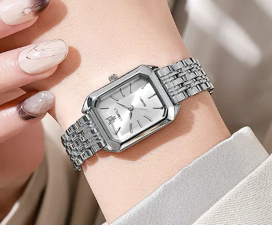 Vintage Square Face Gold Finish Watch