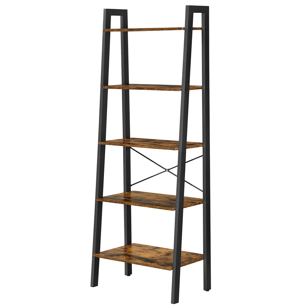 Wilston Forge 67.9"H x 22"W Metal Ladder Bookcase