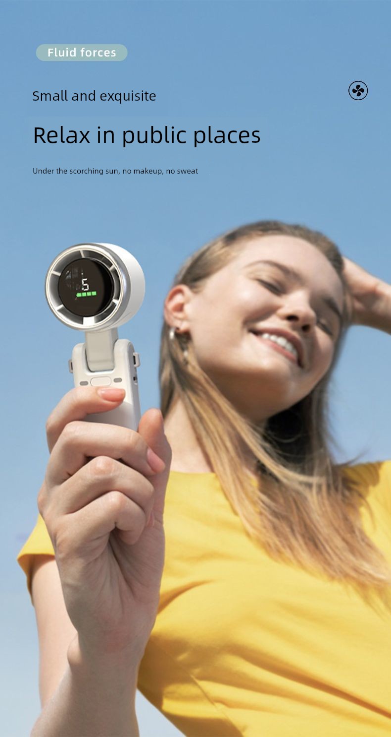 High-Speed Handheld Turbo Fan USB Rechargeable
