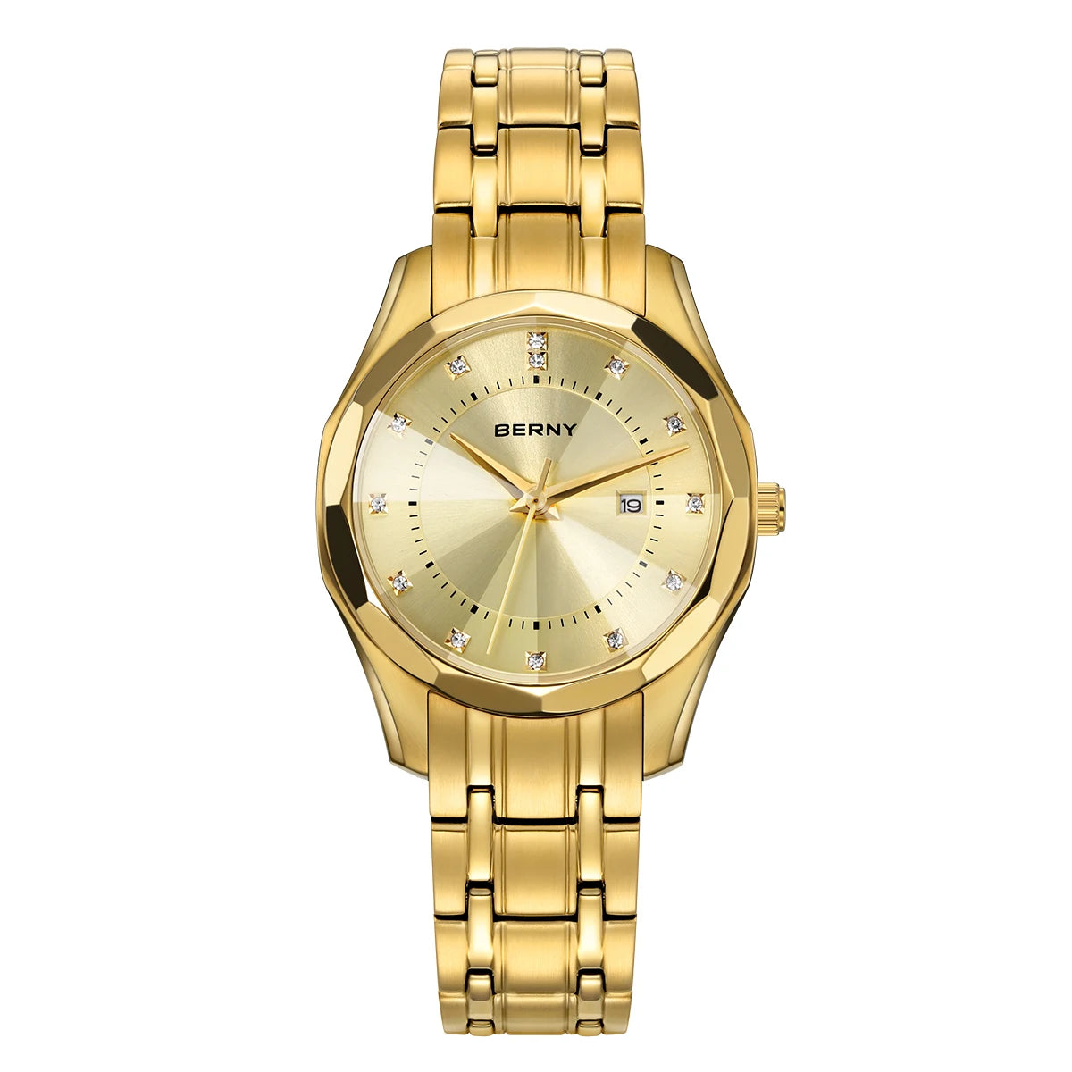 Women's Stainless Steel Gold Watch