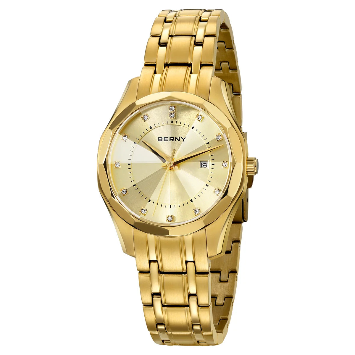 Women's Stainless Steel Gold Watch