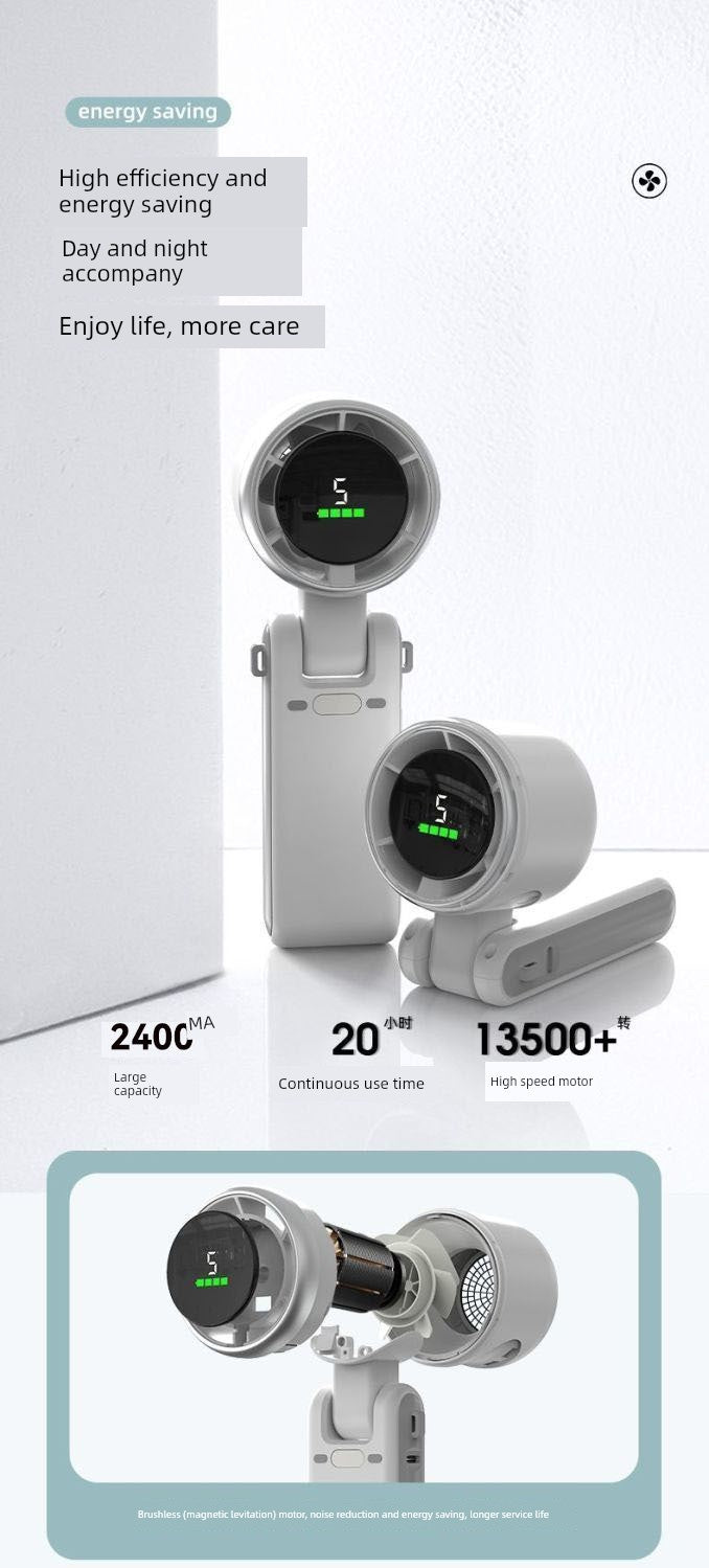 High-Speed Handheld Turbo Fan USB Rechargeable