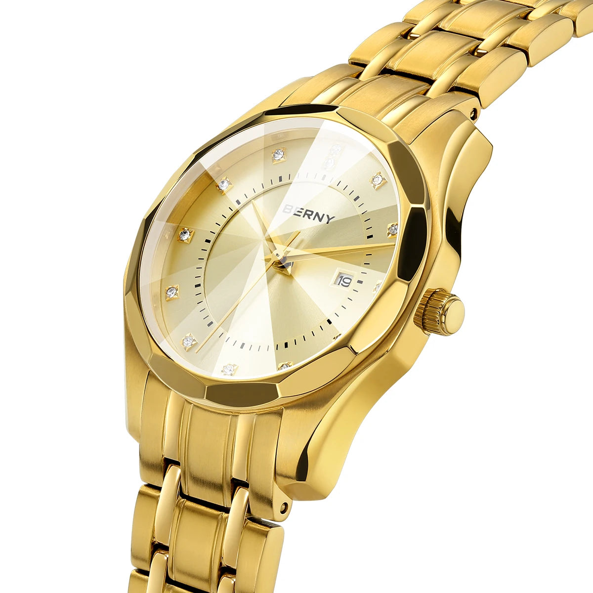 Women's Stainless Steel Gold Watch