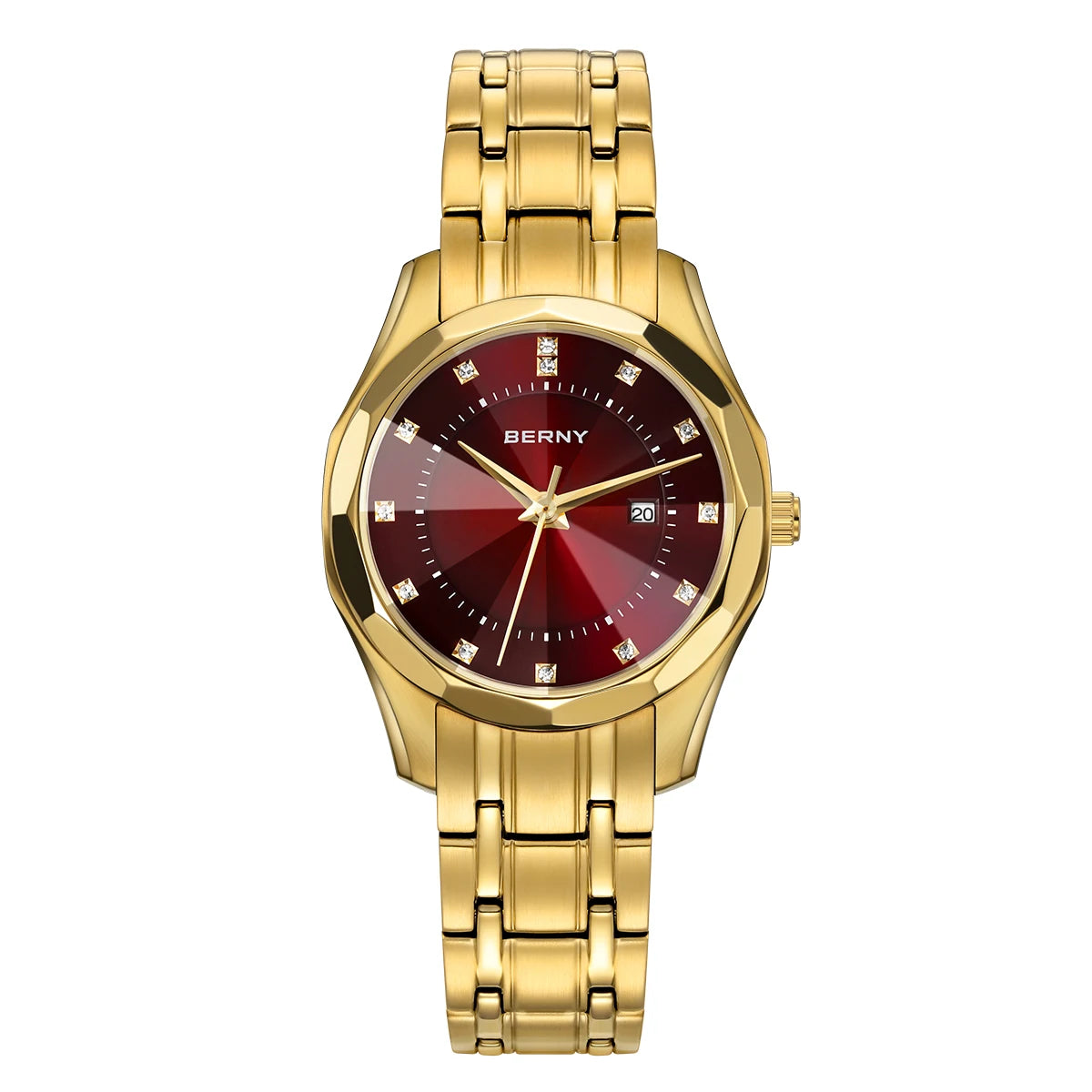 Women's Stainless Steel Gold Watch