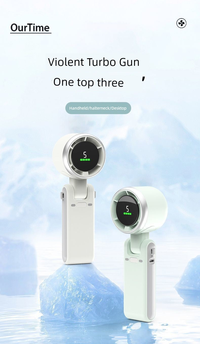 High-Speed Handheld Turbo Fan USB Rechargeable