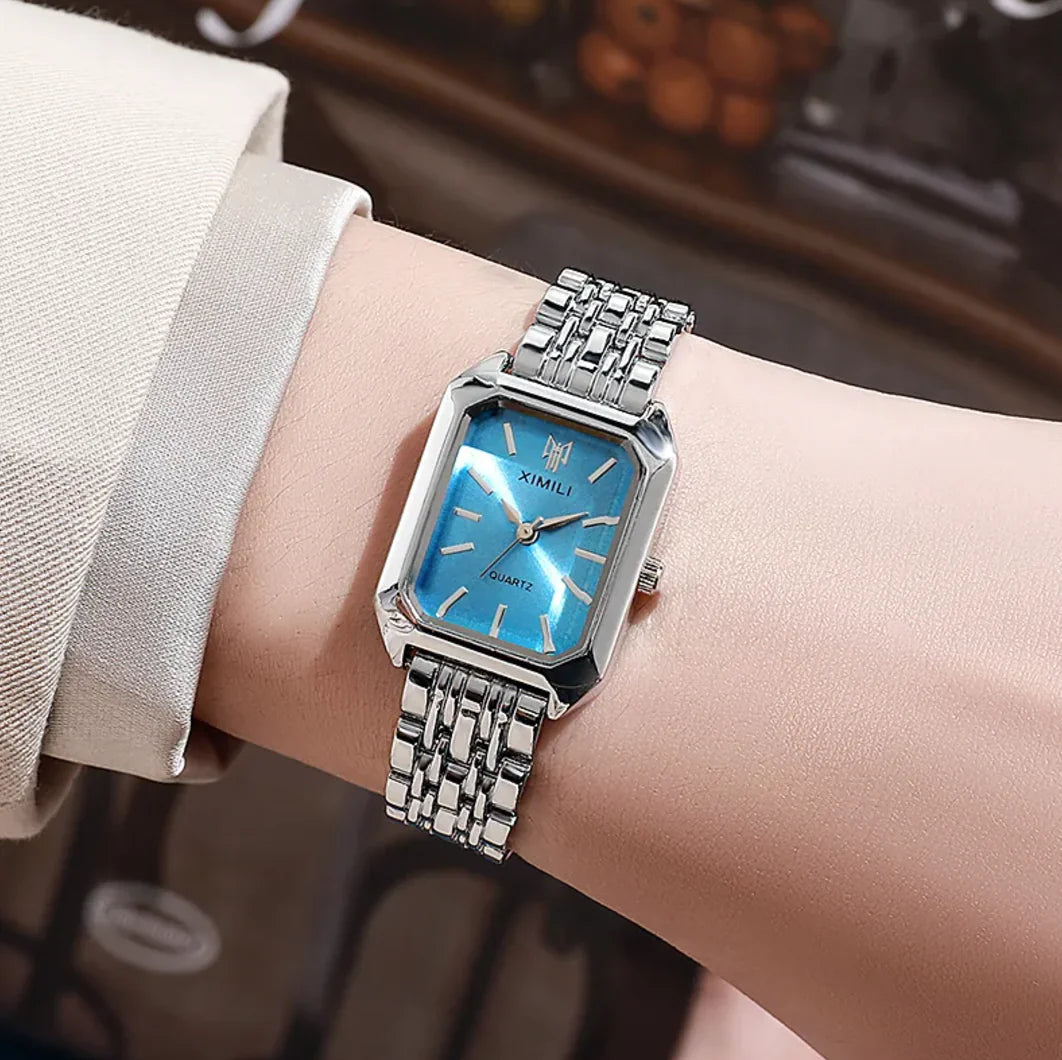 Vintage Square Face Gold Finish Watch