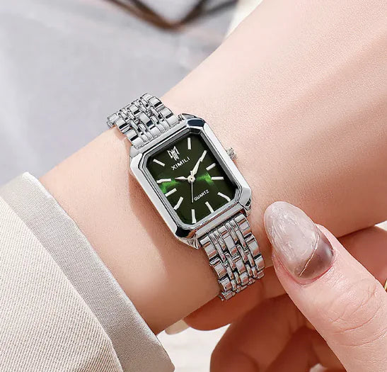 Vintage Square Face Gold Finish Watch